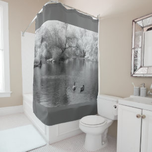 On The Lake Shower Curtain