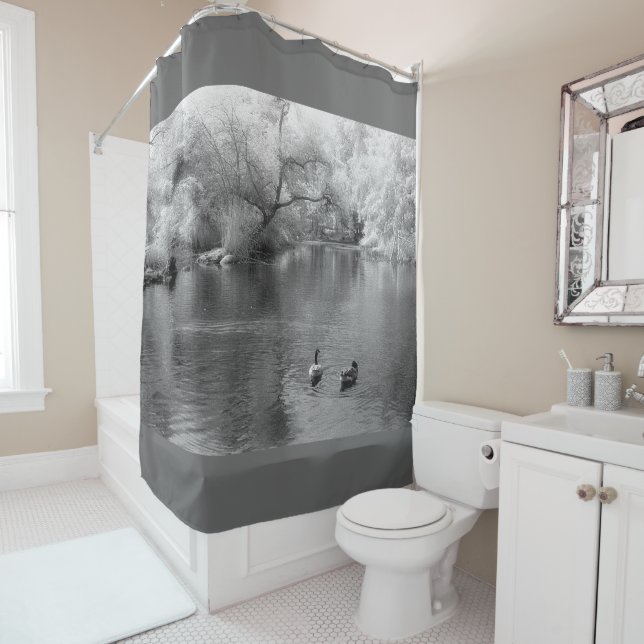 On The Lake Shower Curtain (In Situ)