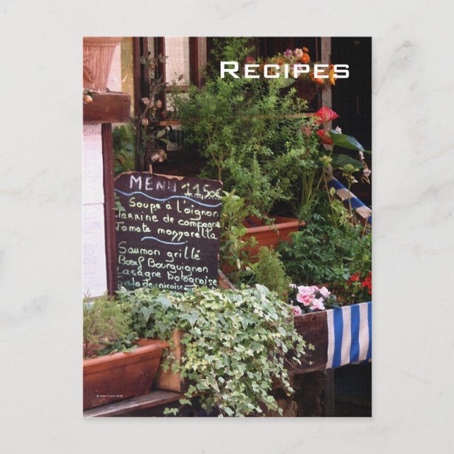 On The Menu Postcard (Front)