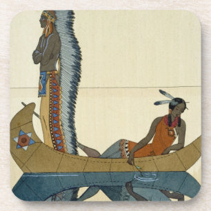 On the Missouri, 1922 (pochoir print) Coaster