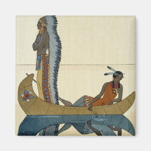 On the Missouri, 1922 (pochoir print) Magnet
