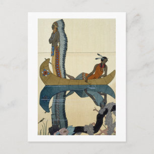 On the Missouri, 1922 (pochoir print) Postcard