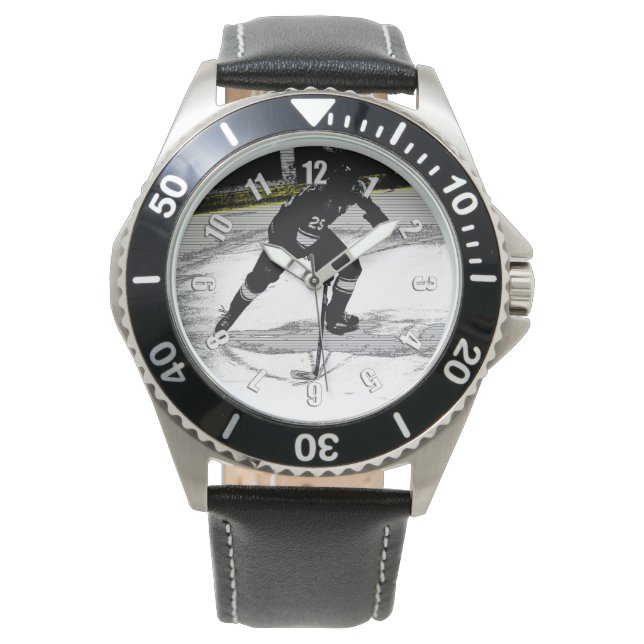 On the Move - Hockey Player Watch (Front)