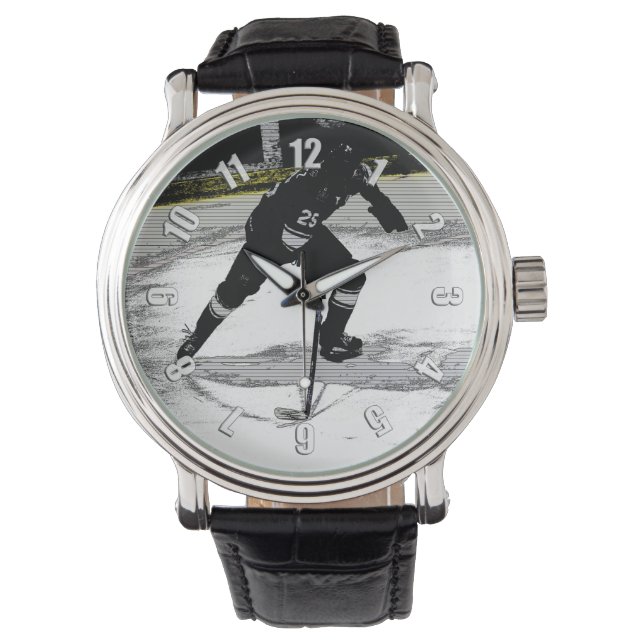 On the Move - Hockey Player Watch (Front)
