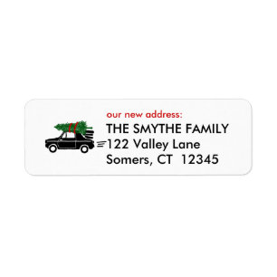 On The Move, Holiday Return Address Label