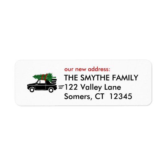 On The Move, Holiday Return Address Label
