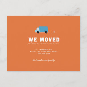 On the Move Moving Announcement Postcard