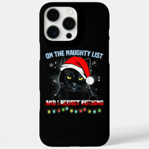 On The Naughty List And I Regret Nothing Cat Chris iPhone 16 Pro Max Case