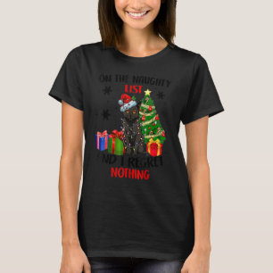 On The Naughty List And I Regret Nothing Cat Chris T-Shirt
