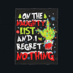 On The Naughty List And I Regret Nothing Christmas Fleece Blanket<br><div class="desc">On The Naughty List And I Regret Nothing Christmas Xmas Funny</div>