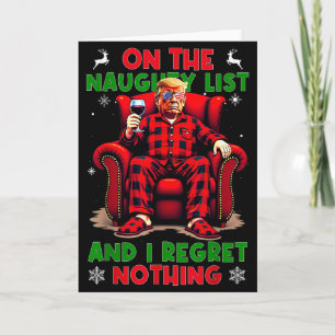 On The Naughty List And I Regret Nothing Horror Ch Card