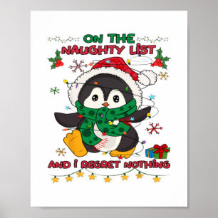 on the naughty list and i regret nothing peguin ch poster