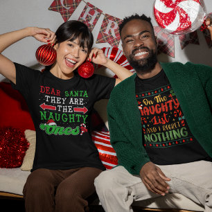 On The Naughty List & I Regret Nothing Christmas  Sweatshirt
