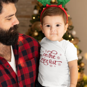 On the Nice List   Christmas Toddler T-Shirt