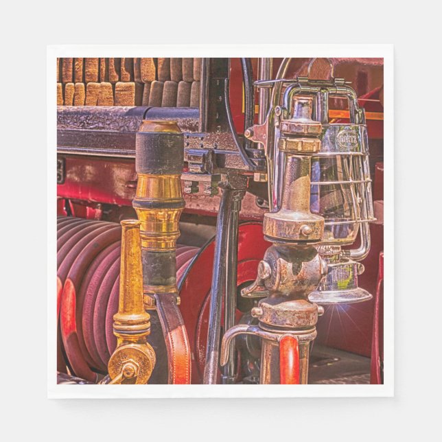 On The Old Firetruck Napkin (Front)