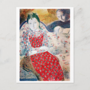 On the Pale Silver Sofa, Maurice Denis Postcard