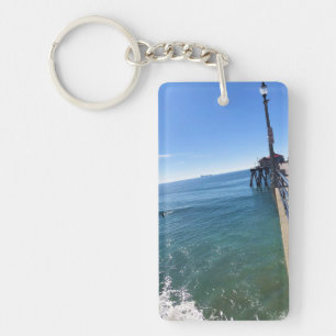 On the Pier, Huntington Beach, California Key Ring