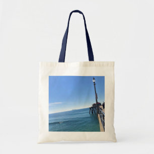 On the Pier, Huntington Beach, California Tote Bag
