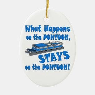 On The Pontoon Ceramic Tree Decoration