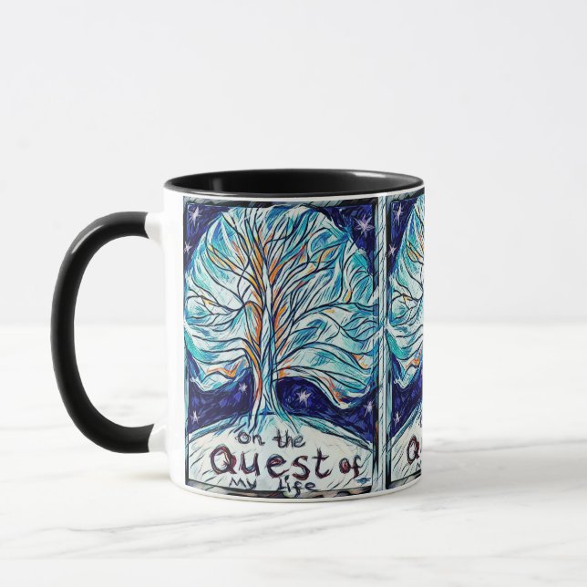 On the Quest of My Life - Tree - Stars Mug (Left)