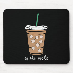 On The Retro Rocks Iced Coffee Summer Drinking Poc Mouse Mat