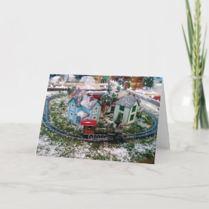 ON THE RIGHT TRACK=CHRISTMAS HOLIDAY CARD