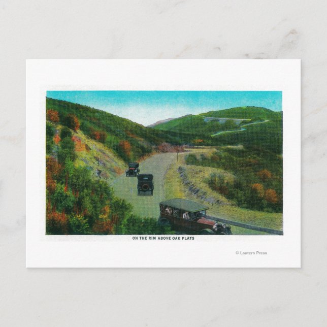 On the Rim above Oak FlatsRidge Route, CA Postcard (Front)