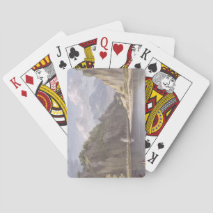 On the River Elbe, near Lowositz in Saxony, plate Playing Cards