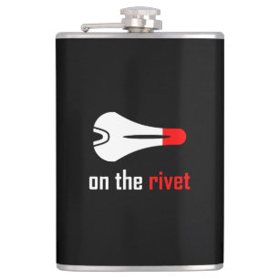 On The Rivet Cycling Hip Flask
