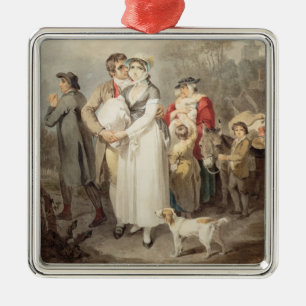 On The Road, 1799 (w/c over traces of pencil on pa Metal Tree Decoration
