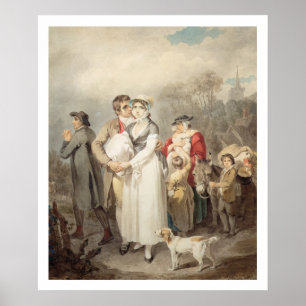 On The Road, 1799 (w/c over traces of pencil on pa Poster