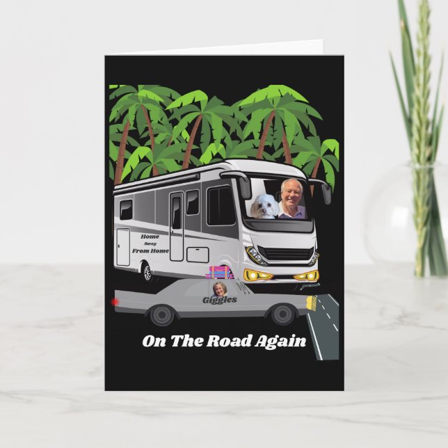 On The Road Again Greeting Card (Front)