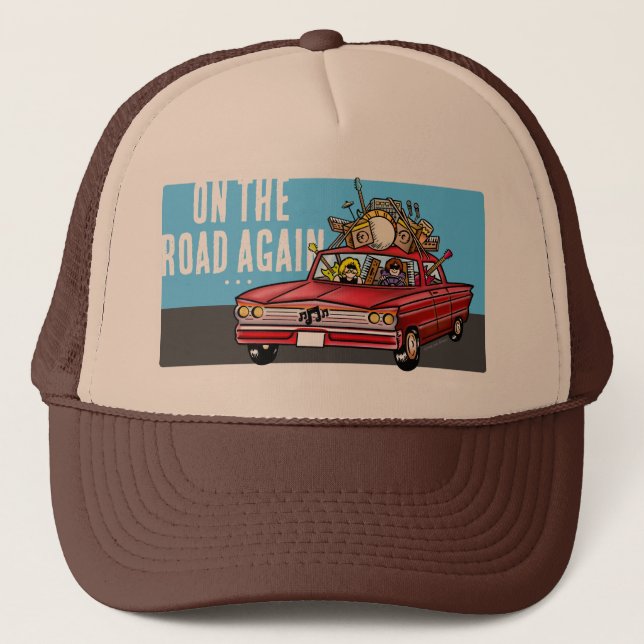 On The Road Again Trucker Hat (Front)