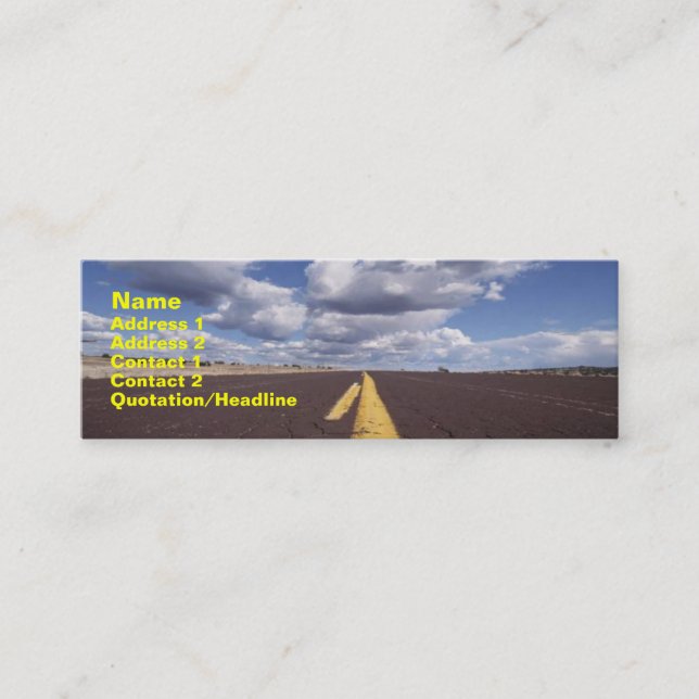 On The Road Business Card (Front)
