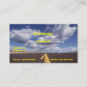 On The Road Business Card