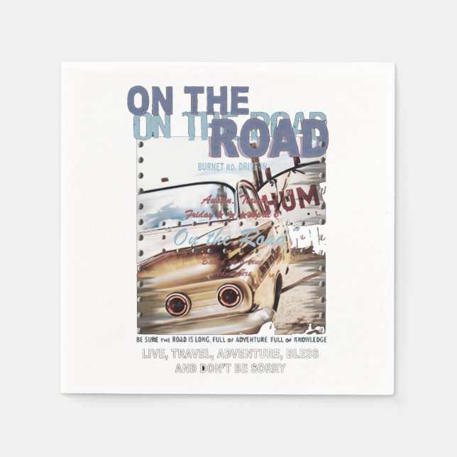 On The Road Trip Napkin (Front)