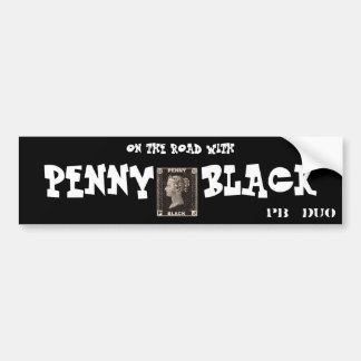 On the Road with PENNY BLACK Bumper Sticker