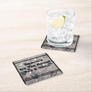 On The Rocks Bar Coaster