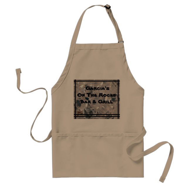 On The Rocks BBQ Standard Apron (Front)