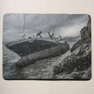 ON THE ROCKS SHERPA BLANKET