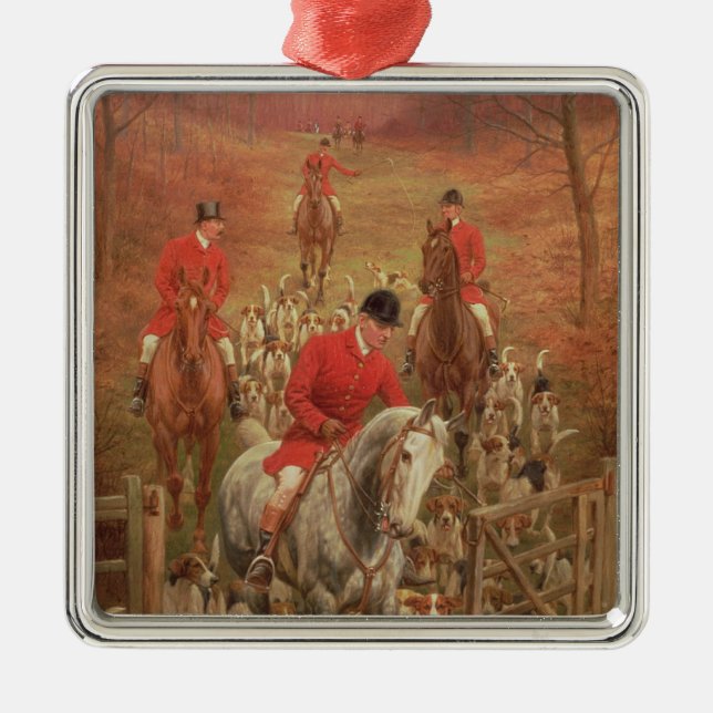 On the Scent, 1906 Metal Tree Decoration (Front)