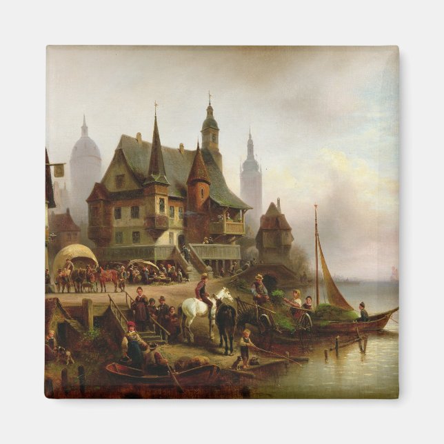 On the Shore, 1872 Magnet (Front)