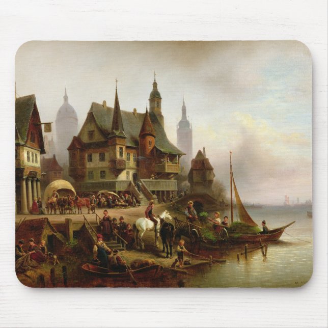 On the Shore, 1872 Mouse Mat (Front)