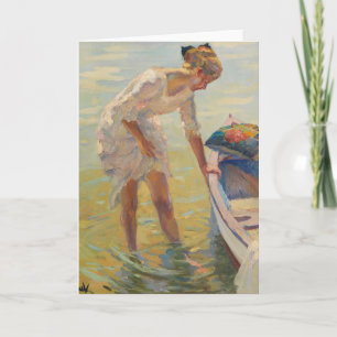 On the Shore   Edward Cucuel Card