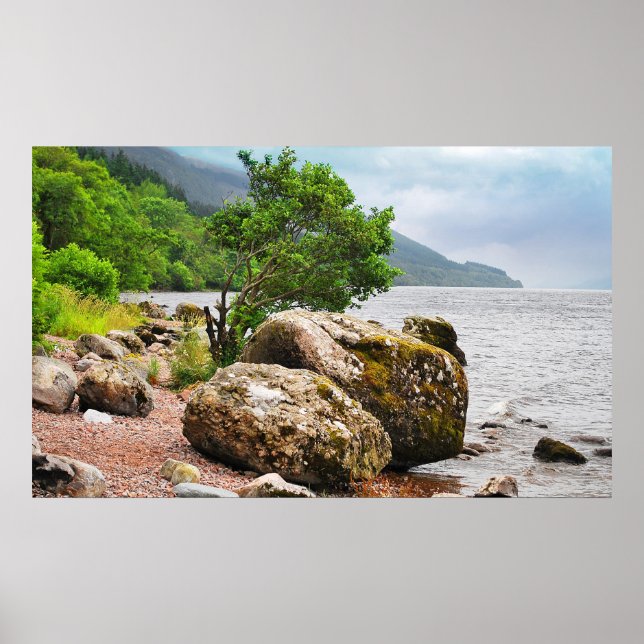On the shores of Loch Ness Poster (Front)