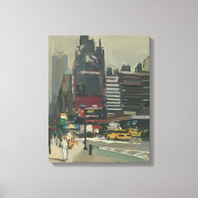 On the sidewalk 2012 canvas print (Front)