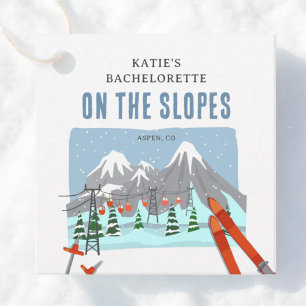 On The Slopes Snow Ski Bachelorette Weekend Favour Tags