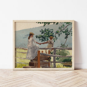 On the Stile   Winslow Homer Poster