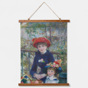 On the Terrace, Impressionist Portrait, Renoir Hanging Tapestry