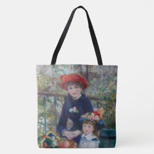 On the Terrace, Impressionist Portrait, Renoir Tote Bag
